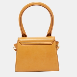 Jacquemus Tan Leather Le Chiquito Moyen Top Handle Bag