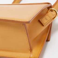 Jacquemus Tan Leather Le Chiquito Moyen Top Handle Bag