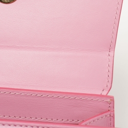 Pre Owned Jacquemus Pink Leather Le Chiquito Moyen Top Handle Bag