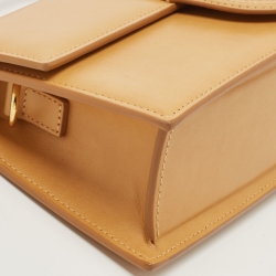 Jacquemus Tan Leather Le Grand Bambino Top Handle Bag