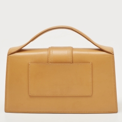 Jacquemus Tan Leather Le Grand Bambino Top Handle Bag