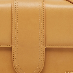 Jacquemus Tan Leather Le Grand Bambino Top Handle Bag