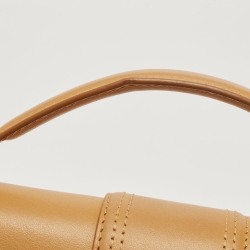 Jacquemus Tan Leather Le Grand Bambino Top Handle Bag