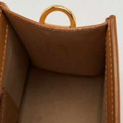 Jacquemus Tan Leather Le Grand Bambino Top Handle Bag