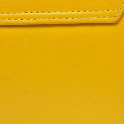 Pre Owned Jacquemus Yellow Leather Le Piccolo Chain Bag