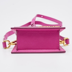 Pre Owned حقيبة جاكويموس ميني لي جلد أسود