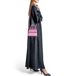 Jacquemus Pink Leather Le Chiquito Noeud Top Handle Bag