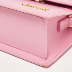 Jacquemus Pink Leather Le Chiquito Noeud Top Handle Bag