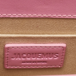 Jacquemus Pink Leather Le Chiquito Noeud Top Handle Bag