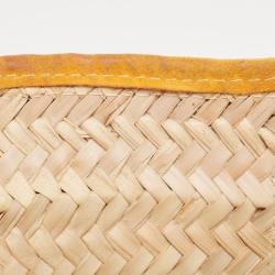 Pre Owned حقيبة يد توتس جاكيموس لي بانيه سولايل جلد نوبوك ورافية كريمي/وردي