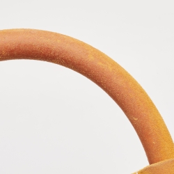 Pre Owned حقيبة يد توتس جاكيموس لي بانيه سولايل جلد نوبوك ورافية كريمي/وردي