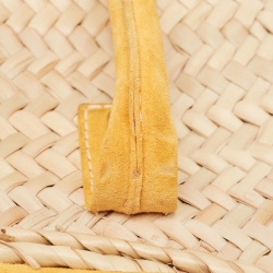 Pre Owned حقيبة يد توتس جاكيموس لي بانيه سولايل جلد نوبوك ورافية كريمي/وردي