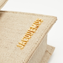 Pre Owned Jacquemus Beige Canvas Mini Le Chiquito Bag