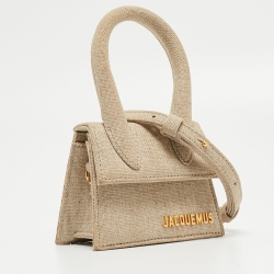 Pre Owned Jacquemus Beige Canvas Mini Le Chiquito Bag