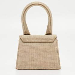 Pre Owned Jacquemus Beige Canvas Mini Le Chiquito Bag