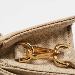 Pre Owned Jacquemus Beige Canvas Mini Le Chiquito Bag