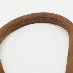 Pre Owned Jacquemus Brown Nubuck Leather Le Chiquito Moyen Top Handle Bag