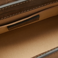 Pre Owned Jacquemus Brown Nubuck Leather Le Chiquito Moyen Top Handle Bag