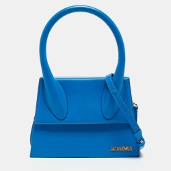Blue Leather Grand Le Chiquito Top Handle
