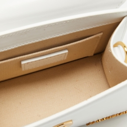 Jacquemus White Leather Le Chiquito Noeud Top Handle Bag