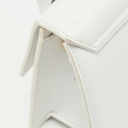 Jacquemus White Leather Le Chiquito Noeud Top Handle Bag