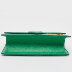 Jacquemus Green Leather Mini Le Bambino Top Handle Bag