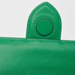 Jacquemus Green Leather Mini Le Bambino Top Handle Bag