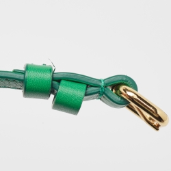 Jacquemus Green Leather Mini Le Bambino Top Handle Bag