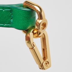 Jacquemus Green Leather Mini Le Bambino Top Handle Bag