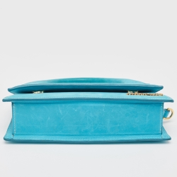 Pre Owned Jacquemus Blue Nubuck Long Le Chiquito Top Handle Bag