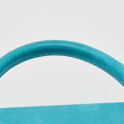 Pre Owned Jacquemus Blue Nubuck Long Le Chiquito Top Handle Bag