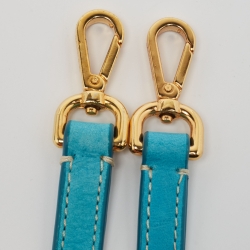 Pre Owned Jacquemus Blue Nubuck Long Le Chiquito Top Handle Bag