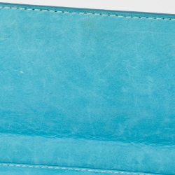 Pre Owned Jacquemus Blue Nubuck Long Le Chiquito Top Handle Bag