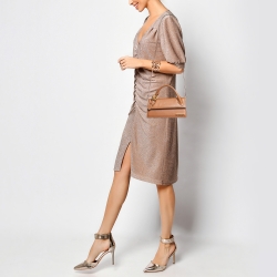 Jacquemus Brown Leather Long Le Chiquito BoucleTop Handle Bag