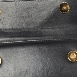 Jacquemus Black Glossy Leather Long Le Chiquito Top Handle Bag