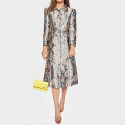 Pre Owned Jacquemus Yellow Croc Embossed Leather La Riviera Shoulder Bag