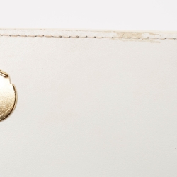 Pre Owned Jacquemus White Leather Le Chiquito Noeud Top Handle Bag