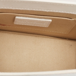 Pre Owned Jacquemus White Leather Le Chiquito Noeud Top Handle Bag