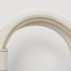 Pre Owned Jacquemus White Leather Le Chiquito Noeud Top Handle Bag