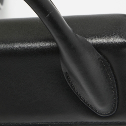 مملوكة مسبقًا حقيبة جاكويموس لي تشيكيتو جلد أسود لامع بيد علوية