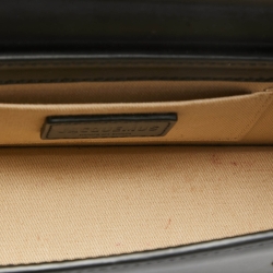 مملوكة مسبقًا حقيبة جاكويموس لي تشيكيتو جلد أسود لامع بيد علوية