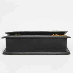 مملوكة مسبقًا حقيبة جاكويموس لي تشيكيتو جلد أسود لامع بيد علوية