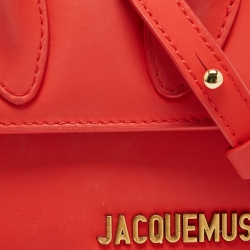 Pre Owned Jacquemus Red Leather Le Chiquito Mini Bag