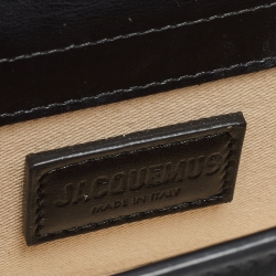 Pre Owned Jacquemus Black Leather Mini Le Bambino Top Handle Bag