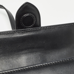 Pre Owned Jacquemus Black Leather Mini Le Bambino Top Handle Bag