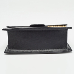 Pre Owned Jacquemus Black Leather Mini Le Bambino Top Handle Bag