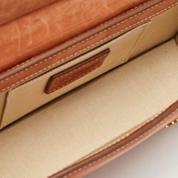 Pre Owned Jacquemus Brown Nubuck Leather Long Le Chiquito Top Handle Bag