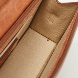 Pre Owned Jacquemus Brown Nubuck Leather Long Le Chiquito Top Handle Bag