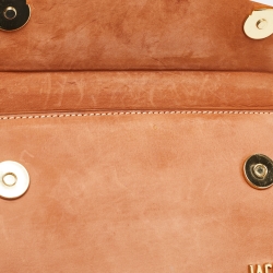 Pre Owned Jacquemus Brown Nubuck Leather Long Le Chiquito Top Handle Bag