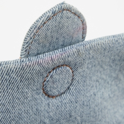 Pre Owned Jacquemus Blue Denim Le Bambino Shoulder Bag